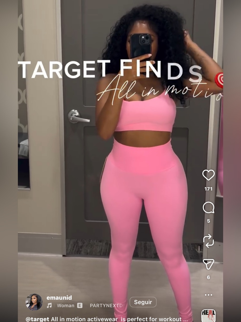 Seamless High-Waist Pink Leggings and sport bra